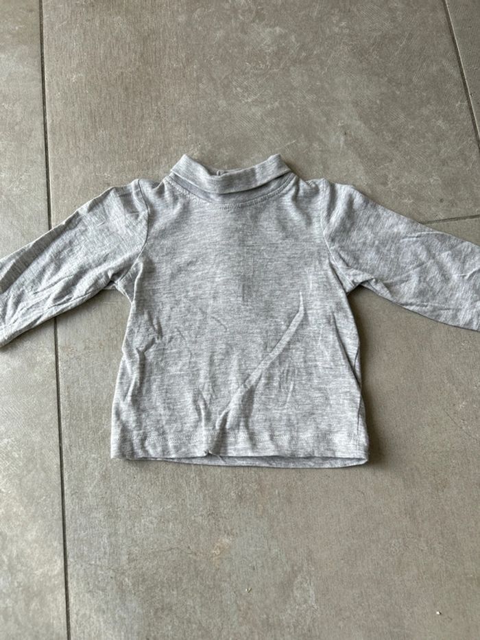 Sous pull gris bébé 6 mois