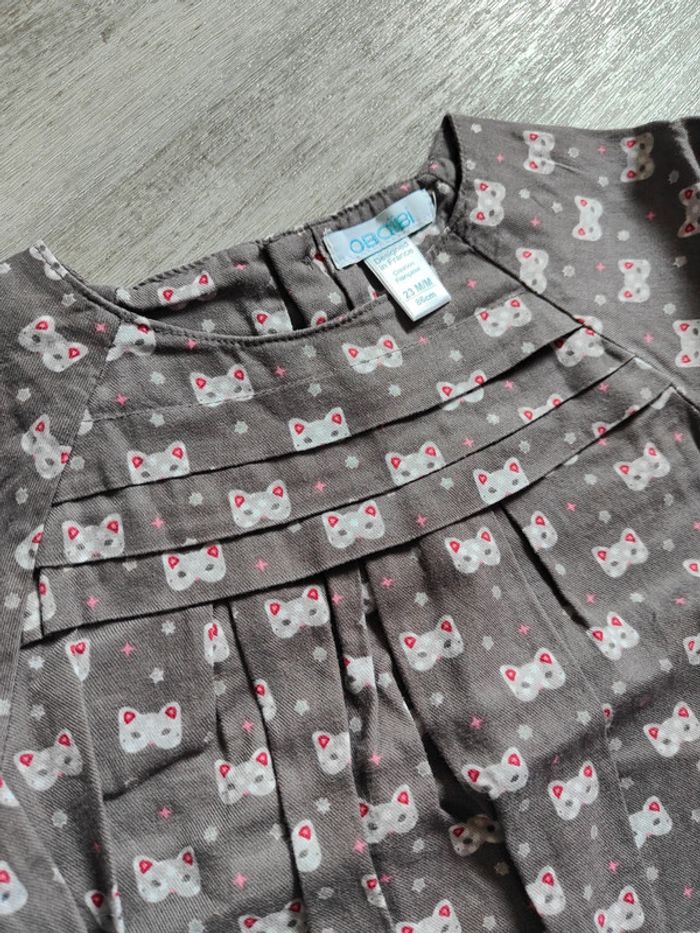 Blouse imprimée ml 🐱 24m - photo numéro 3