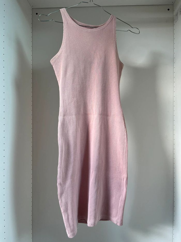 Robe moulante rose
