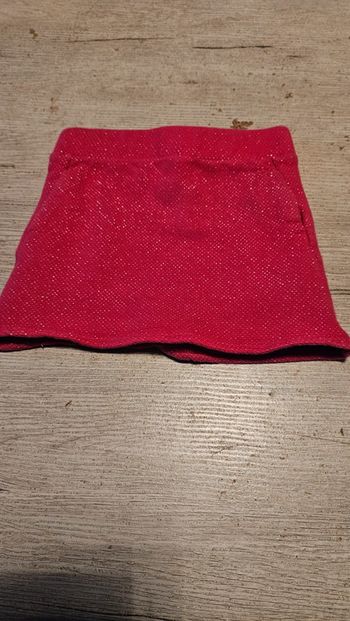 Jupe courte, épaisse, avec brillants, poches, Tex, 3/4 ans, nickel