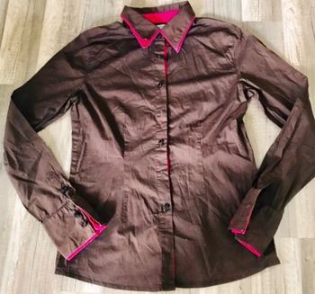 Chemise rose marron 34 tommy hilfiger