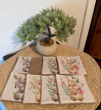 Lingettes lapin taupe 