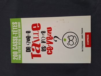 Livre casse-têtes – 200 énigmes – De quelle taille est votre cerveau ?