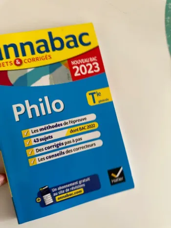 Livre annabac 2023 philo