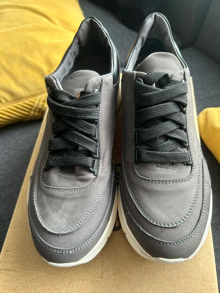Baskets En Cuir Nubuck Anthracite emilioadani taille 40fr - photo numéro 2