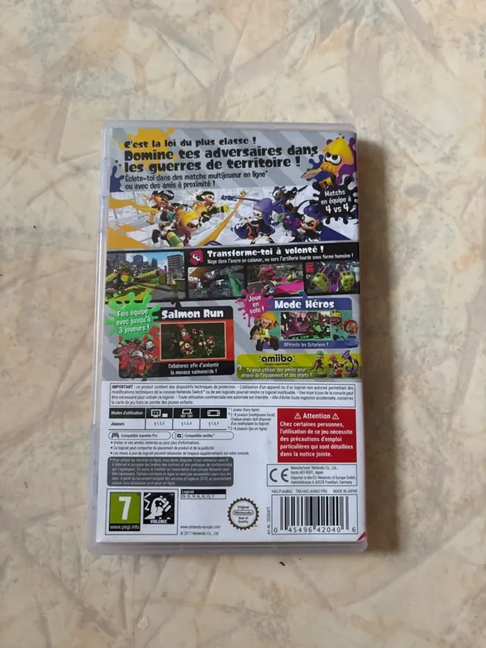 Jeux switch Splatoon 2 - photo numéro 2