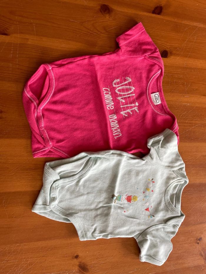 Lot de 2 bodies manches courtes