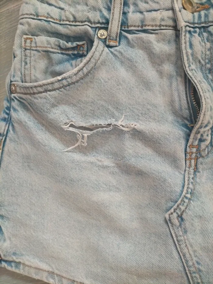 Jupe short en jeans Zara - photo numéro 6