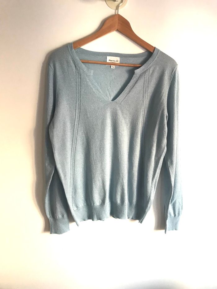 Pull léger bleu clair taille 38 Maison 123 - photo numéro 2