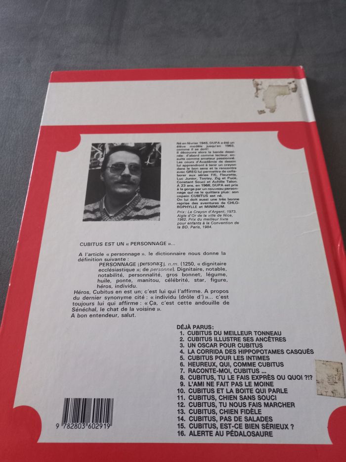 Bd un oscar pour cubitus - photo numéro 2