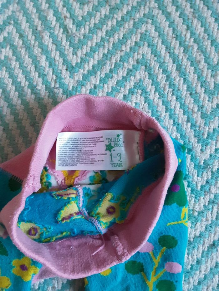 Lot de 2 collant court / short flamand et papillon T. 1-2 ans - photo numéro 6