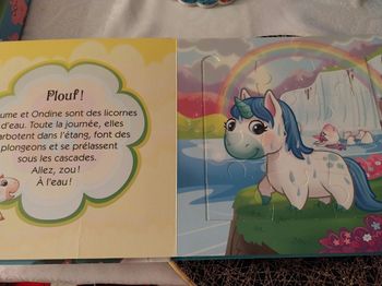Livre puzzle licorne 5 histoires