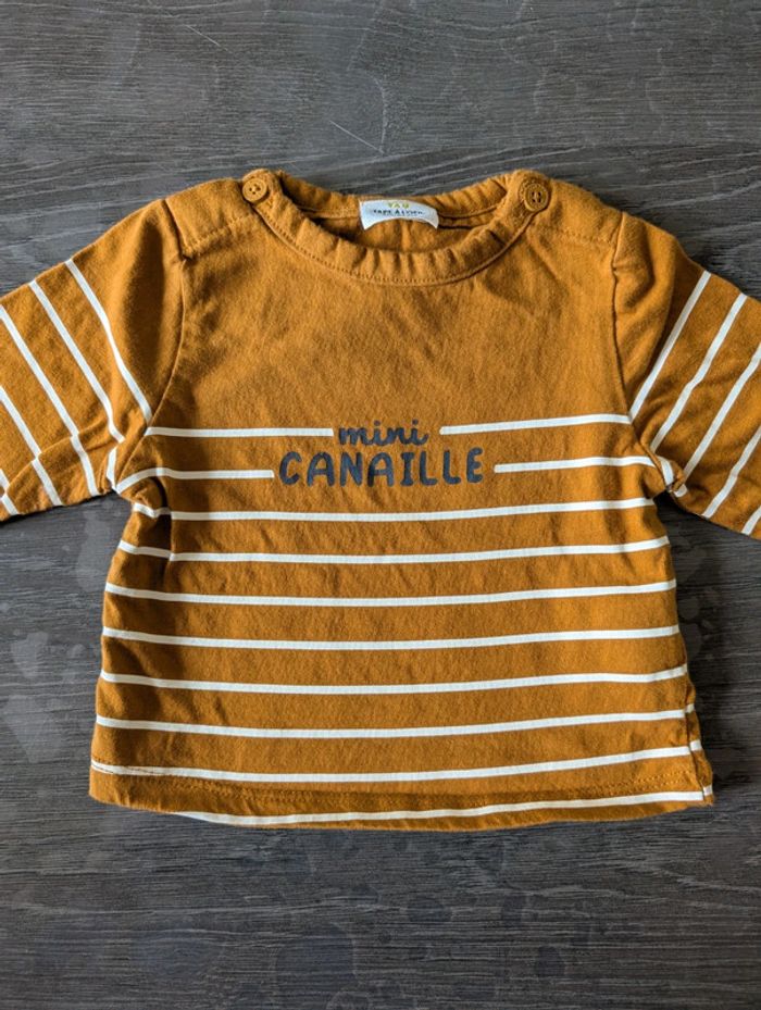 T-shirt manches longues mini canaille