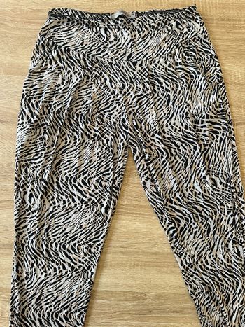 Pantalon fluide zébré