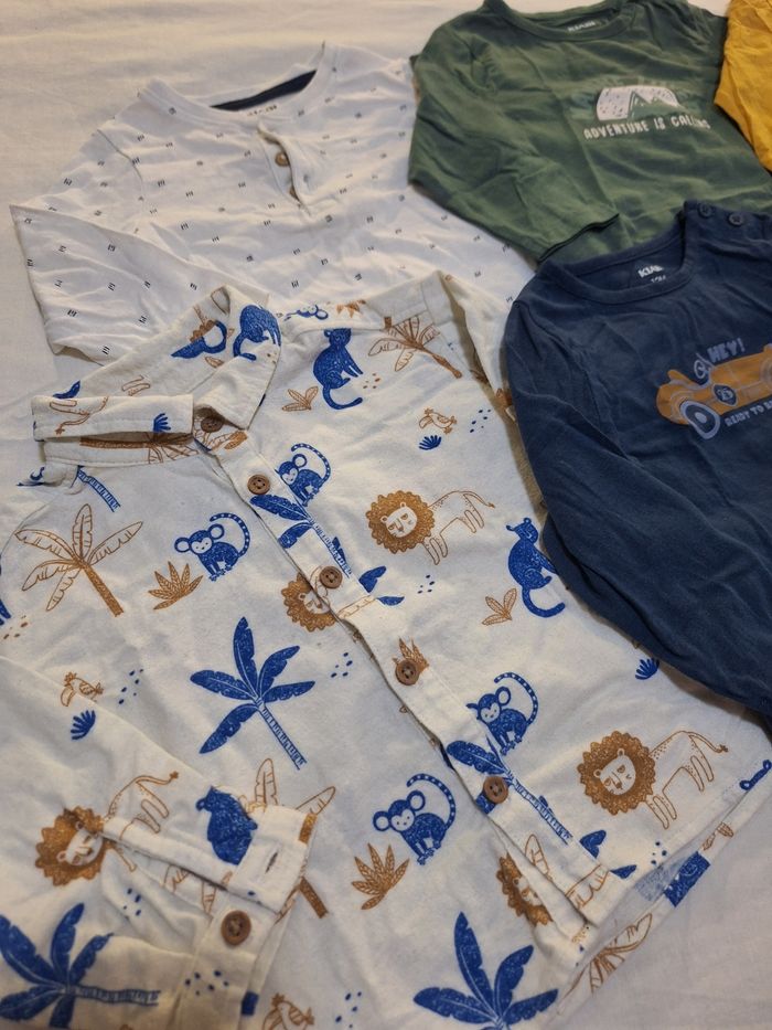 Lot de 18 tee-shirt manches longues 12 mois - photo numéro 3
