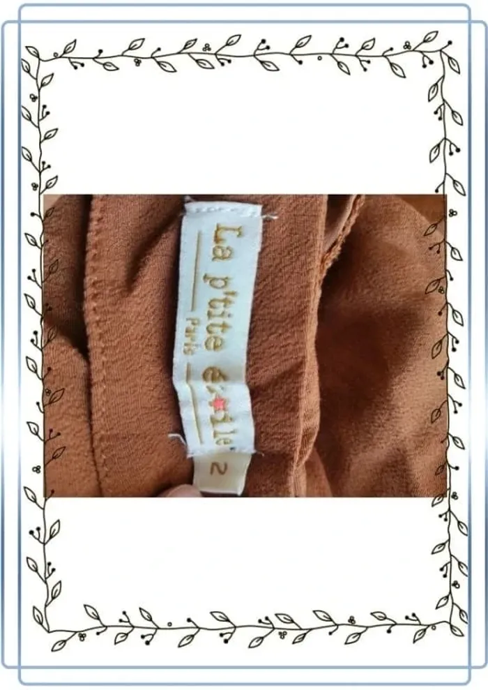 Débardeur marron "La petite étoile", taille 2, très bon état - photo numéro 4