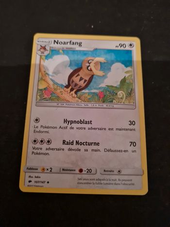 Carte pokémon Noarfang 107/147