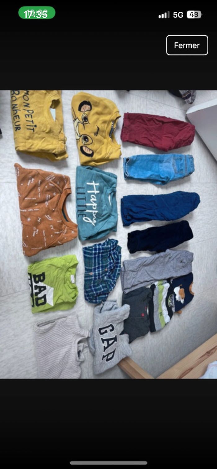 Lot vêtements bebe garçon du 3 au 18 mois - photo numéro 2