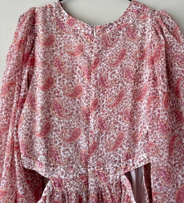 👗🌻 magnifique robe d’été légère à motif- taille L - neuf sans étiquette -Mango - photo numéro 6