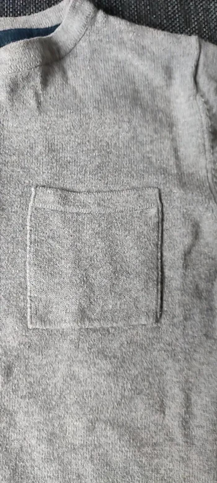 Pull gris garçon - photo numéro 3