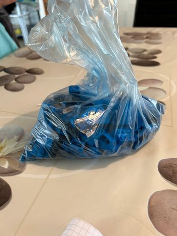 Lot de lego bleu foncé