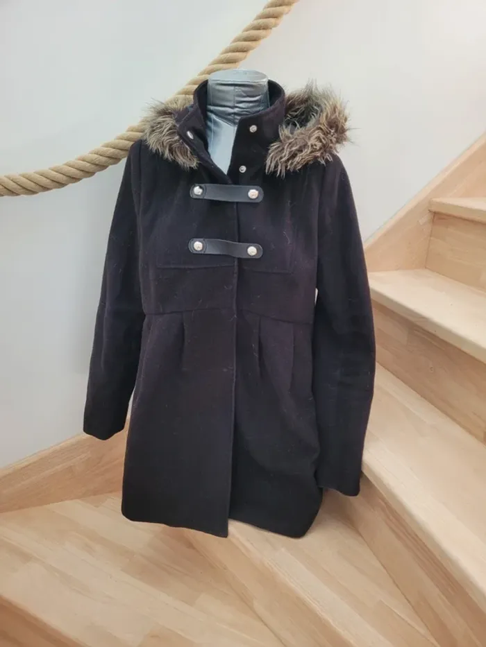 Manteau de grossesse avec fausse fourrure taille 40 - photo numéro 2