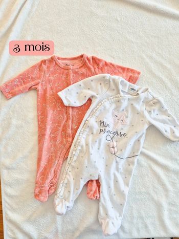 Lot 2 pyjamas gemo 3 mois