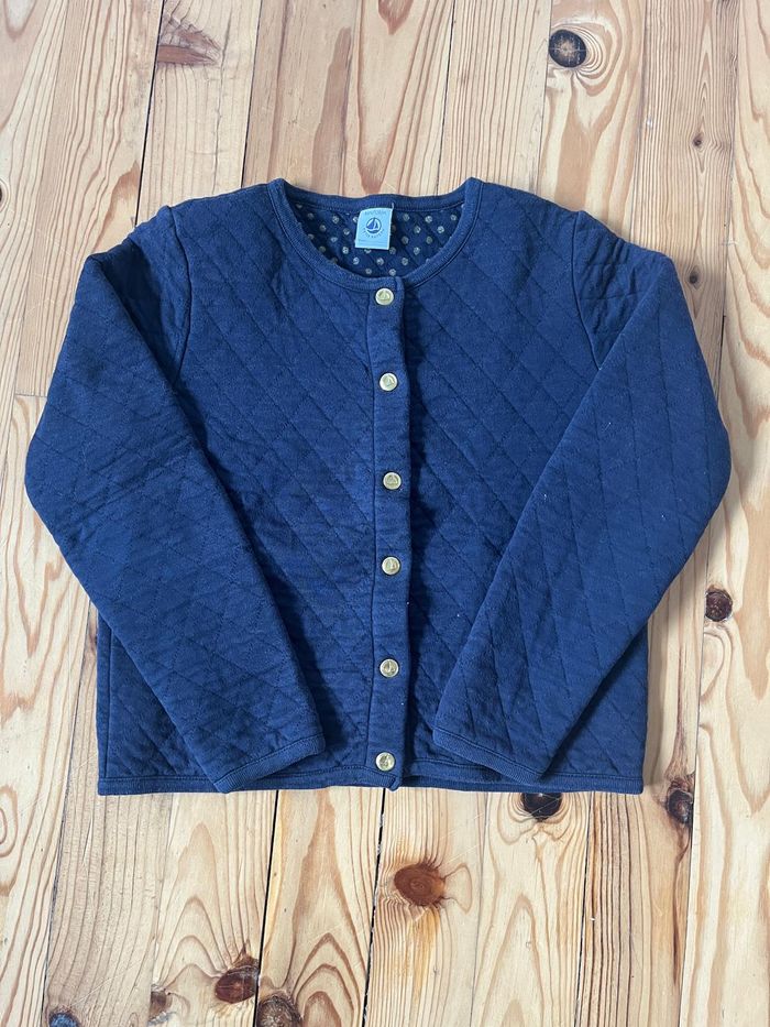 Veste marine Petit Bateau 8 ans