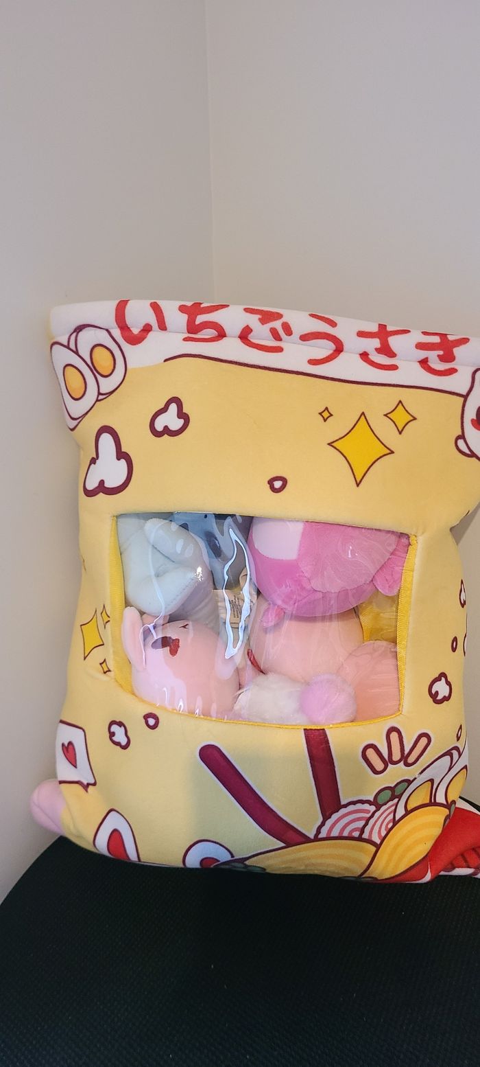 Mini coussin en peluche pudding kawaii, doux et câlin, décoration d'intérieur, cadeau fantaisie - photo numéro 2