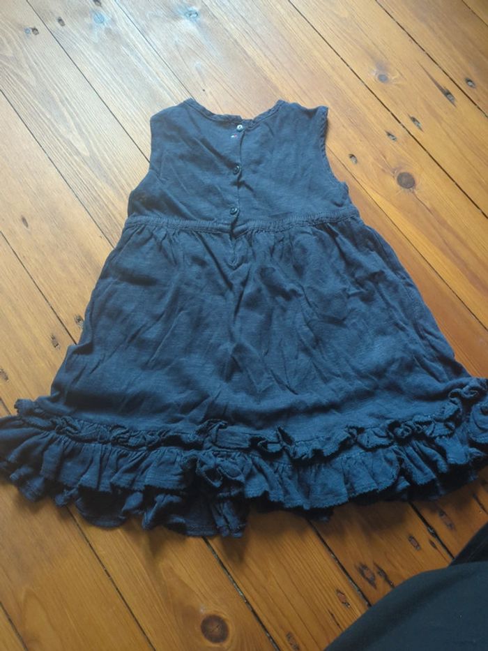 Robe bleu marine volants froufrous 3 ans Tommy Hilfiger - photo numéro 3