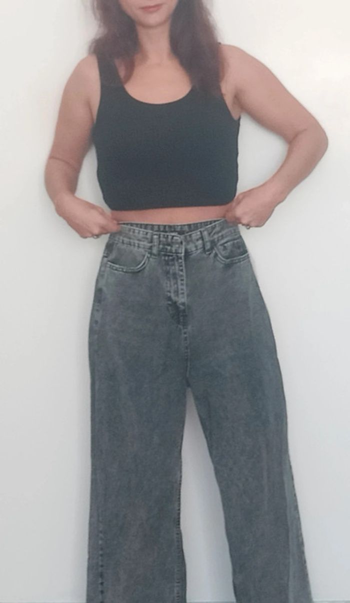 Jean large noir taille 27 (36/38)