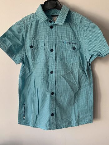 Chemise à carreaux bleu 12 ans H&M Factor 1982