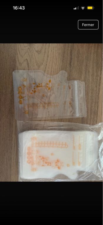 Sac de conservation lait maternel 