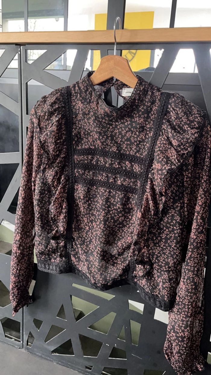 Chemisier blouse transparente taille 38