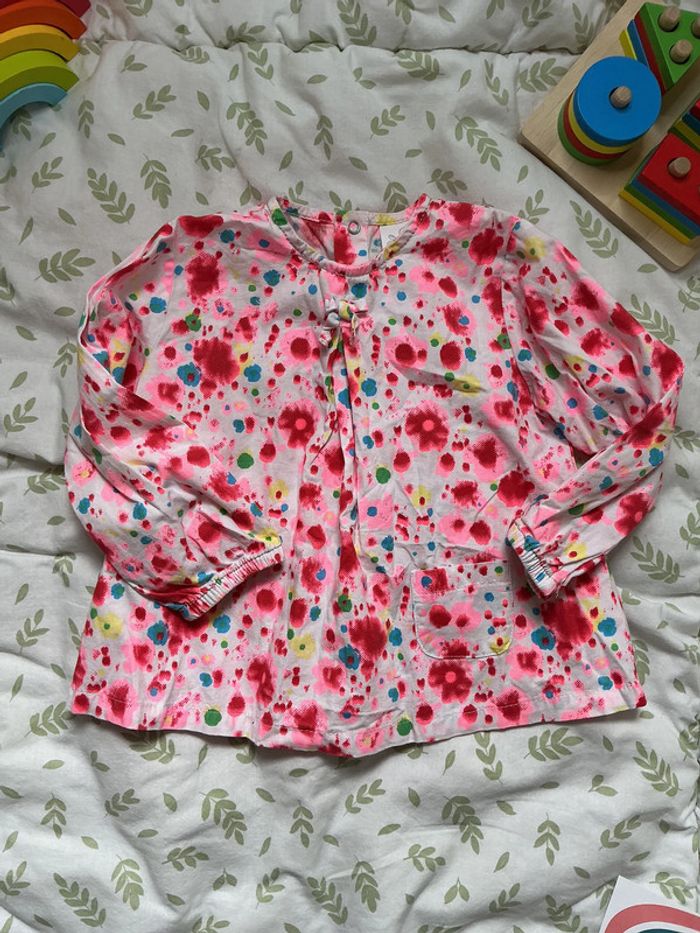 blouse manches longues multicolore u tout petits 6 mois - photo numéro 3