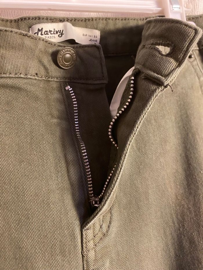 Jeans cargo kaki 38 /M Marivy - photo numéro 8