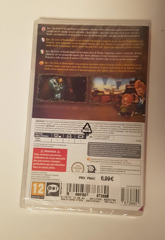 Max curse of the brotherhood game new sealed code in box new sealed indies platform game - photo numéro 2