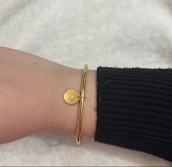 Jonc pastille dorée 