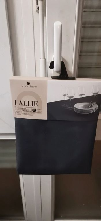 Atmosphera Nappe  antitache couleur ardois 140X240 neuf