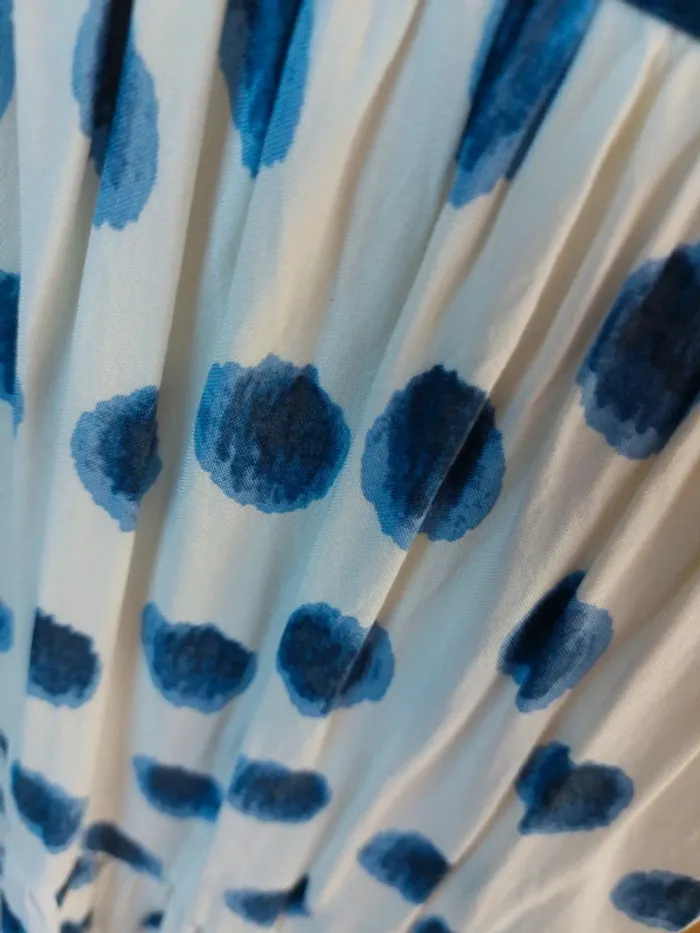 Jolie robe à bretelles volantée à pois - photo numéro 6