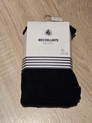 Collant Petit Bateau – Bleu marine – T. 12-14 ans