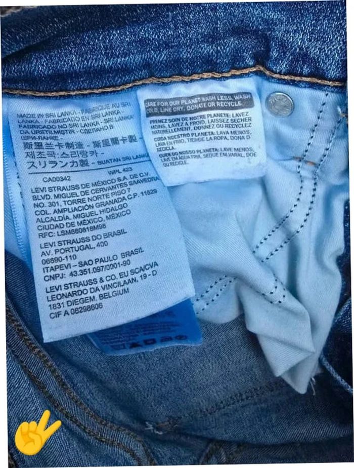 Jean Levi's 311 W29|FR38 L30 coupe droite Bleu Femme-Women - photo numéro 7