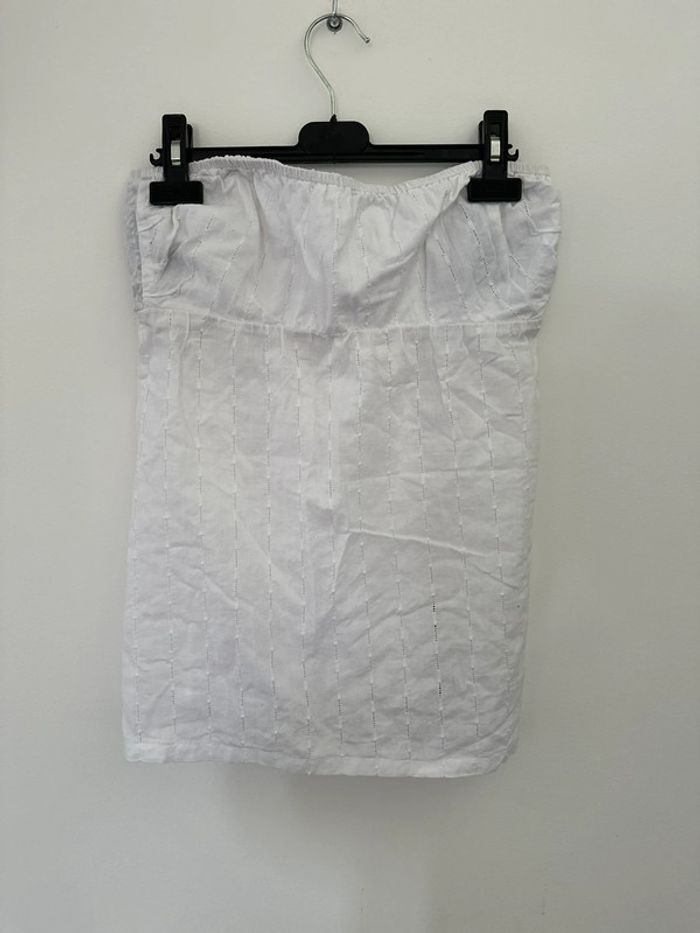 Top volcom blanc ajouré