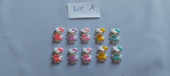1 sachet de 10 cabochon Neuf Hello kitty