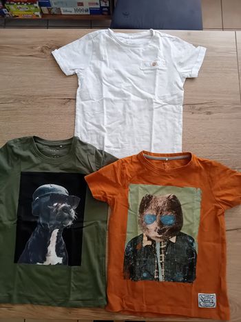 Lot 3 tee-shirts Name It 7 - 8 ans