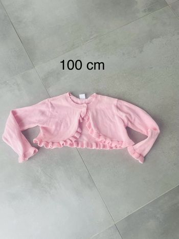 Gilet court rose 100 cm