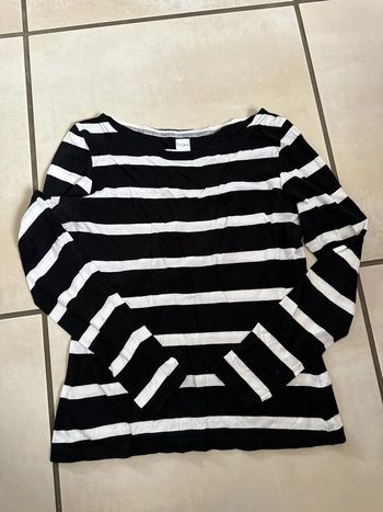TEE shirt manches longues tissaia 38/40 basics