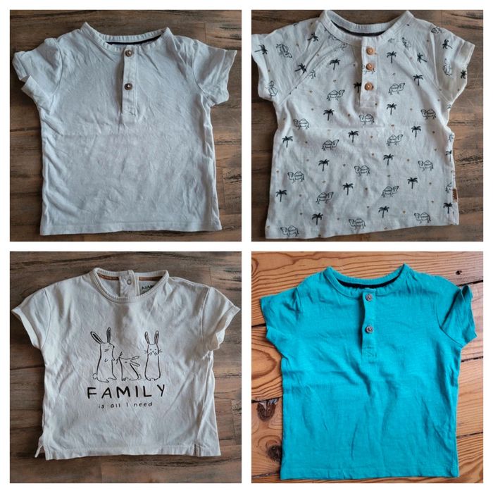 Lot 4 t-shirt 12 mois