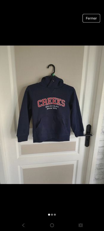 Sweat Garçon creeks 8 ans