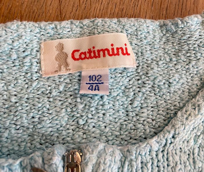 Ensemble jupe-short, teeshirt et gilet Catimini taille 4 ans - photo numéro 8